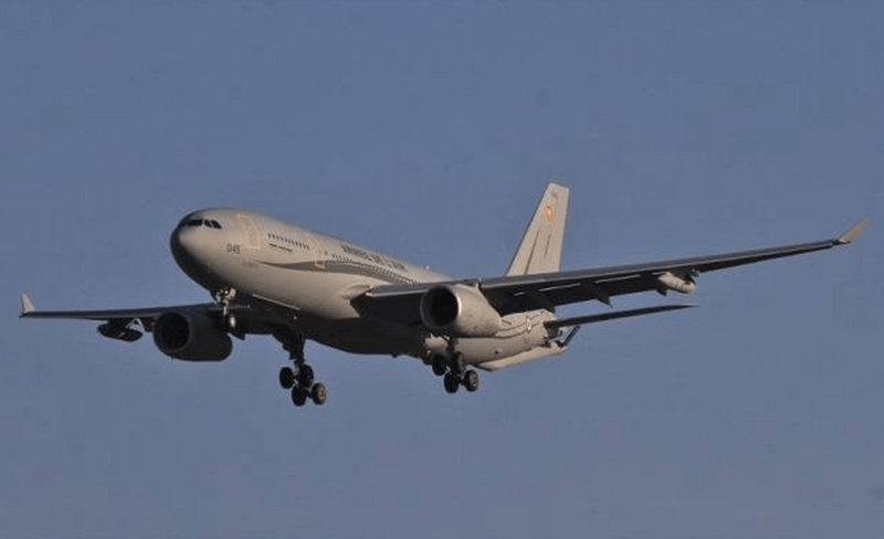 El A330 MRTT matricula 045 en fase final de aterrizaje en la base aérea de Torrejón / Defensa.com
